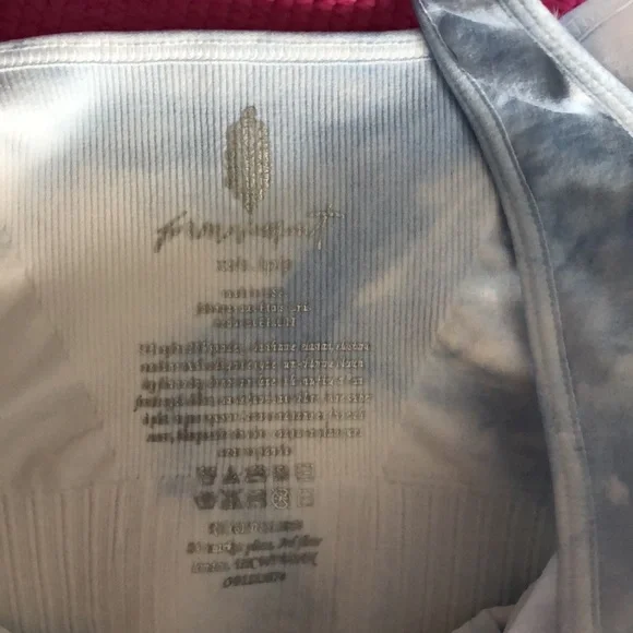 17. Free People Movement Good Karma Tie-Dye Bra - Aurora Blue - Picture 3 of 11
